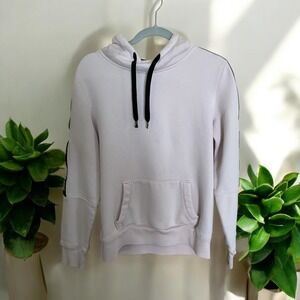 Hollister Hoodie Sweatshirt Pullover Athleisure Logo‎ Tape Trim Black pink S